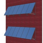 Система кріплень сонячних панелей на фасад