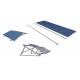 Система креплений солнечных панелей для крыши. Назначение комплекта: Комплект для наклонной кровли, Комплект для плоской кровли; Сплав: 6063 Т6