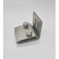 Stainless steel bracket for a standing seam roof