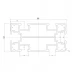 Structural aluminum profile 40*80