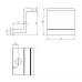 End clamp kit for 35 mm panel